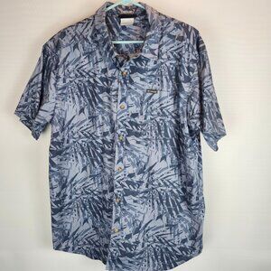 Columbia PFG Fishing Camp Outdoor Shirt Men's Rapid Rivers Printed Short Sleeve